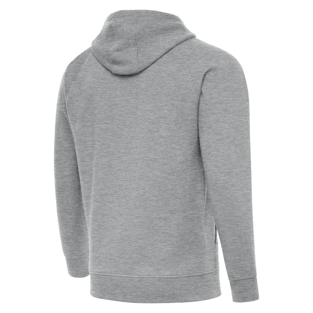 NHL Heather Gray New York Rangers Antigua St. Patrick's Day Victory Pullover Hoodie