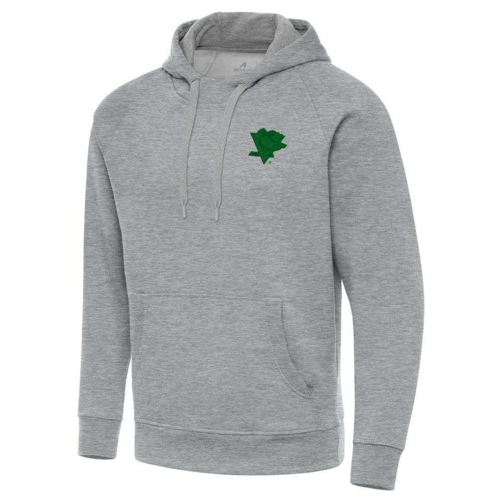 NHL Heather Gray Pittsburgh Penguins Antigua St. Patrick's Day Victory Pullover Hoodie