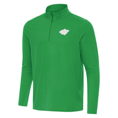 NHL Kelly Green Minnesota Wild Antigua St. Patrick Intent Quarter-Zip Pullover Top