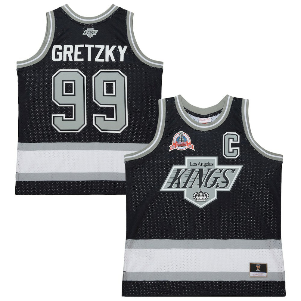 NHL Black Wayne Gretzky Los Angeles Kings Mitchell & Ness Unisex Maxxed Out Fashion Basketball Jersey