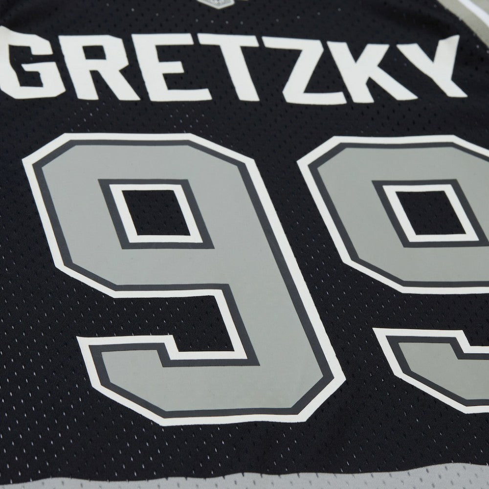 NHL Black Wayne Gretzky Los Angeles Kings Mitchell & Ness Unisex Maxxed Out Fashion Basketball Jersey
