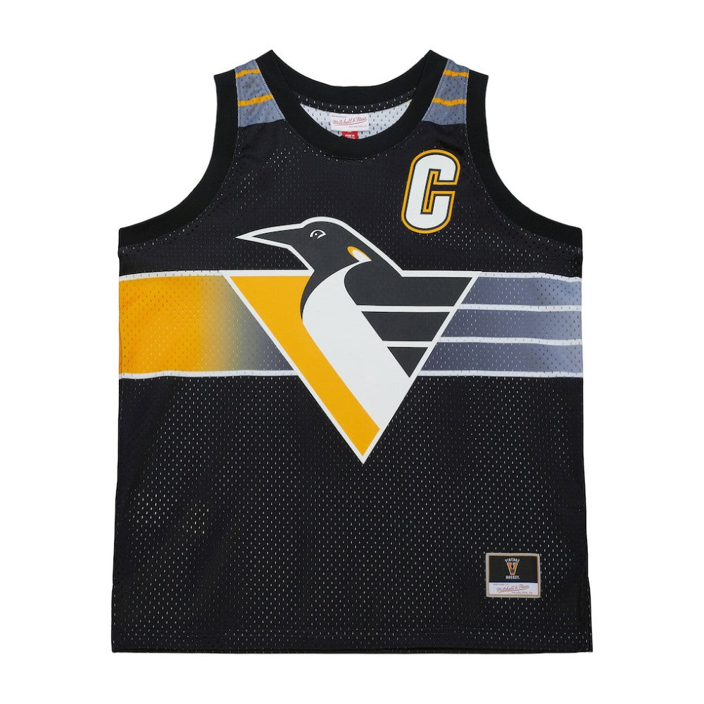 NHL Black Mario Lemieux Pittsburgh Penguins Mitchell & Ness Unisex Maxxed Out Fashion Basketball Jersey
