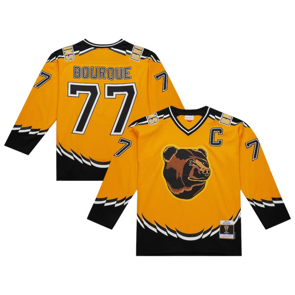 NHL Gold Ray Bourque Boston Bruins Mitchell & Ness 1996-97 Power Play Jersey