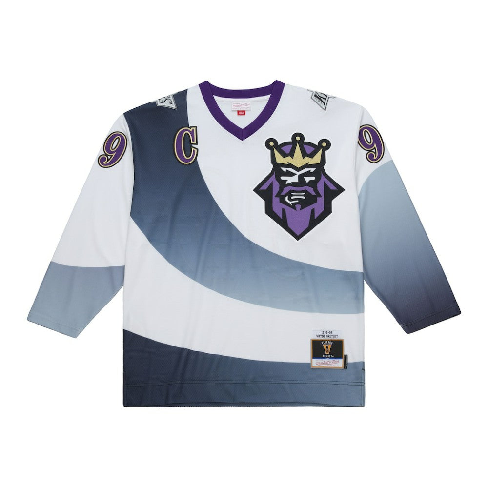 NHL White Wayne Gretzky Los Angeles Kings Mitchell & Ness 1995-96 Power Play Jersey