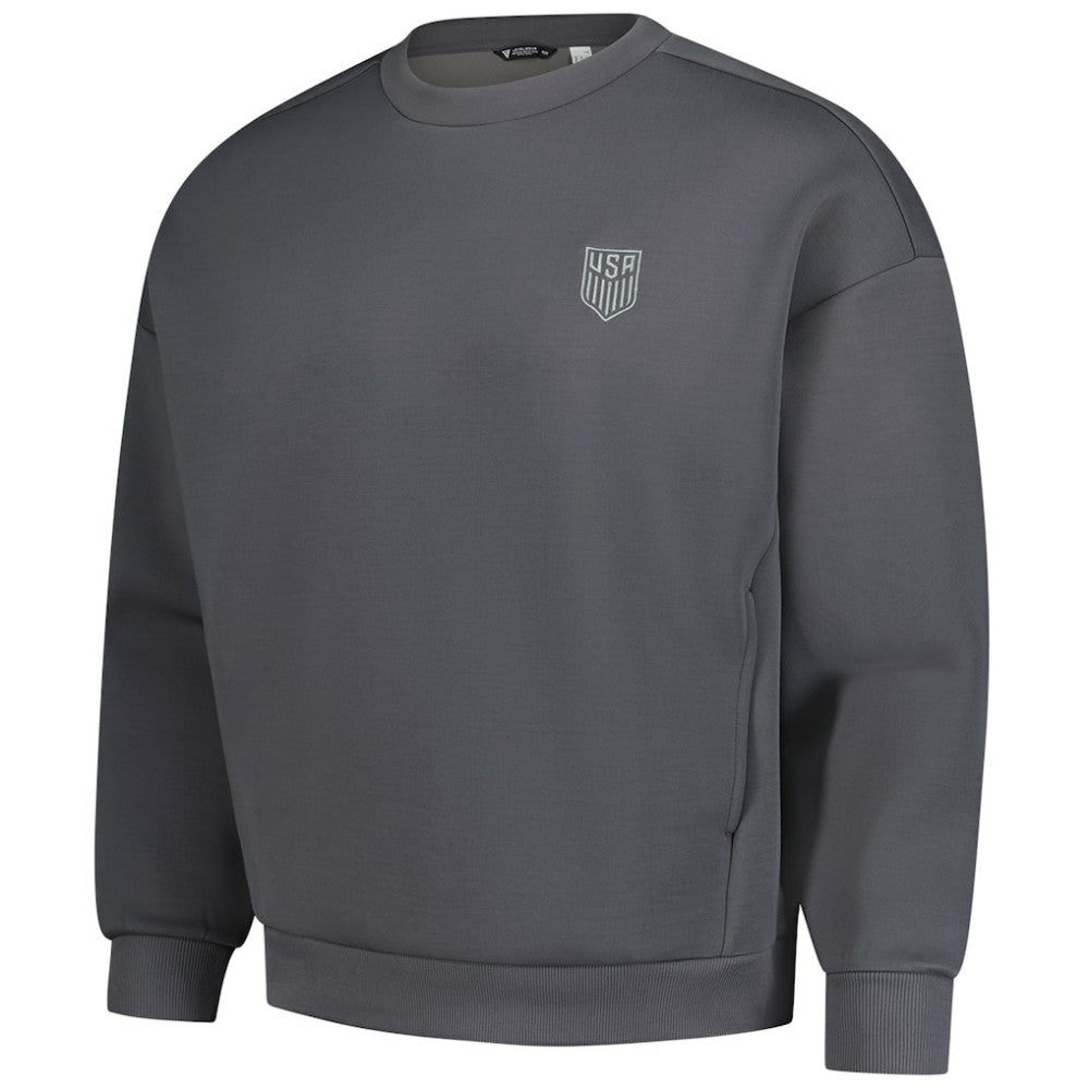 USMNT Levelwear Luxe Signature Lineage Tri-Blend Pullover Sweatshirt -  Gray