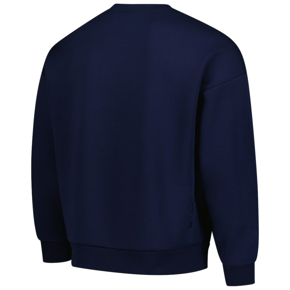 USMNT Levelwear Luxe Signature Lineage Tri-Blend Pullover Sweatshirt -  Navy