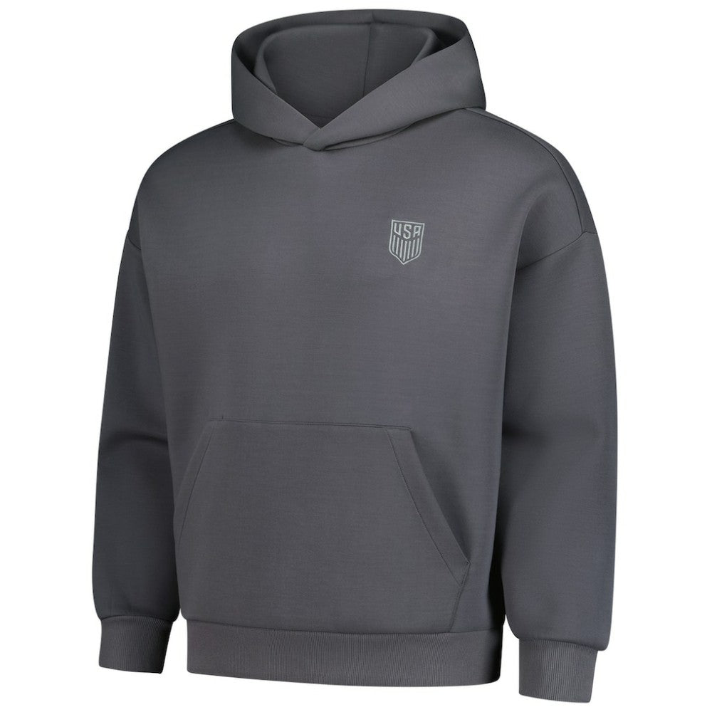 USMNT Levelwear Luxe Signature Tri-Blend Pullover Hoodie -  Gray