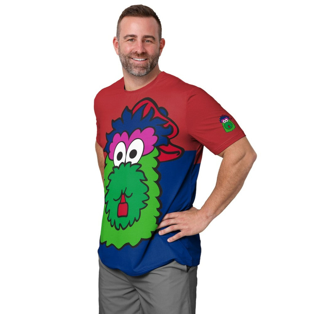 MLB Philadelphia Phillies FOCO Big Logo Mascot T-Shirt