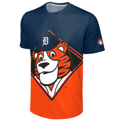 MLB Detroit Tigers FOCO Big Logo Mascot T-Shirt