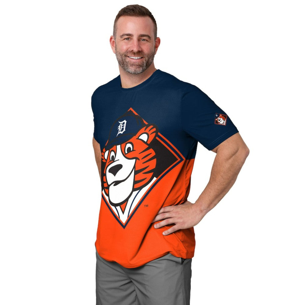MLB Detroit Tigers FOCO Big Logo Mascot T-Shirt