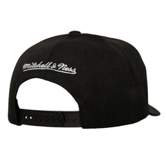 NHL Black Boston Bruins Mitchell & Ness Busted Logo Wordmark Wrap-Around Pro Pinch Adjustable Hat