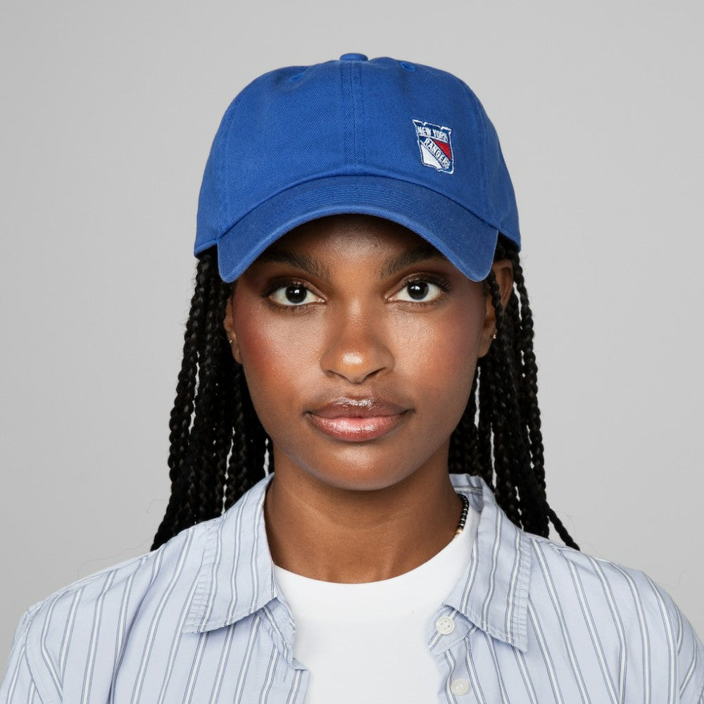 NHL Blue New York Rangers Mitchell & Ness Women's Micro Lefty Adjustable Hat