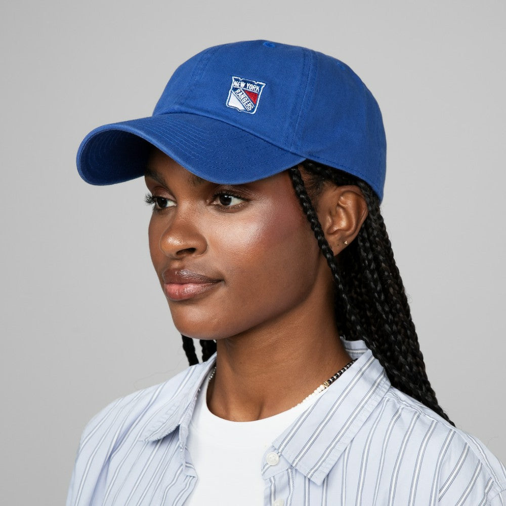 NHL Blue New York Rangers Mitchell & Ness Women's Micro Lefty Adjustable Hat