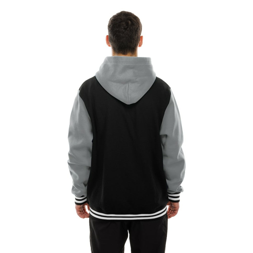 NHL Black/Grey Vegas Golden Knights New Era Full-Snap Fleece Hoodie Jacket