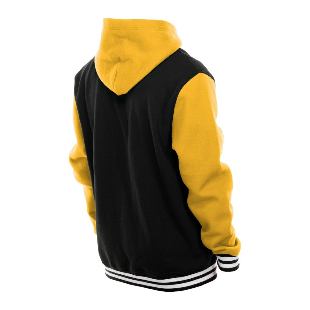 NHL Black/Gold Pittsburgh Penguins New Era Full-Snap Fleece Hoodie Jacket