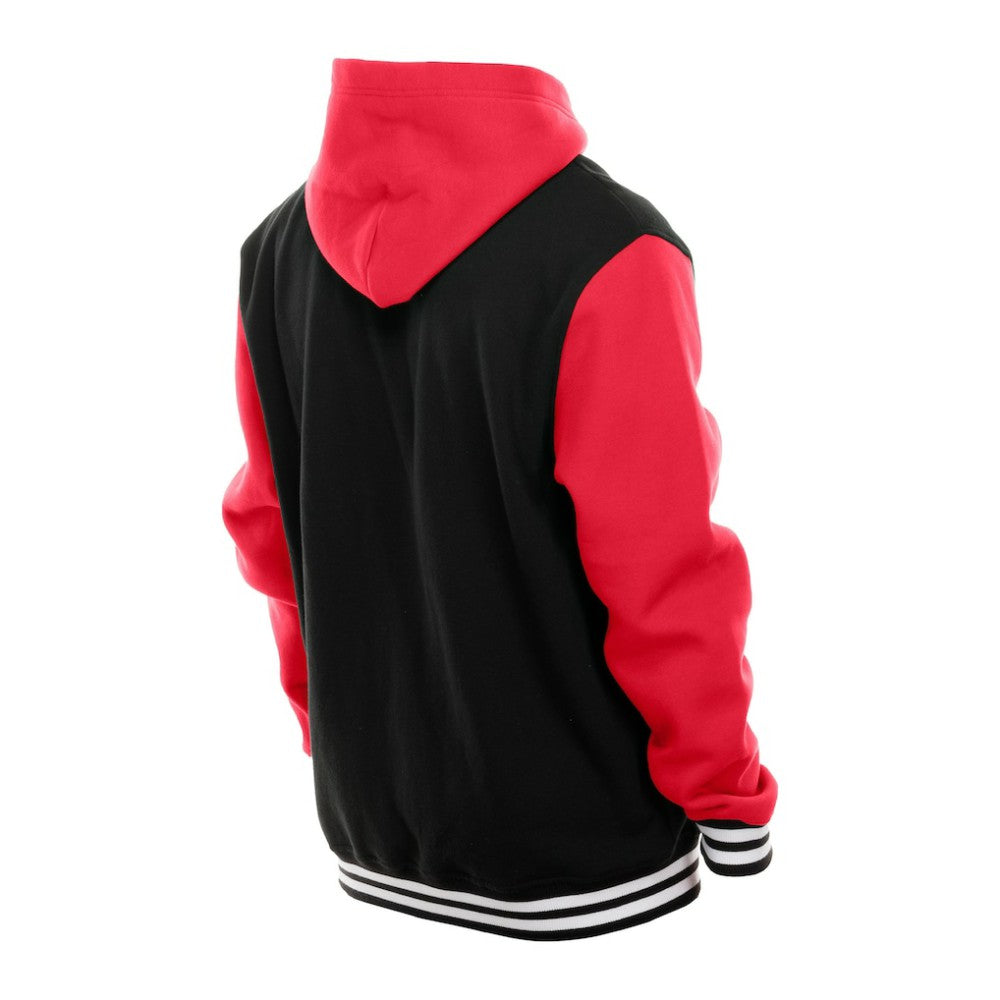 NHL Black/Red Detroit Red Wings New Era Full-Snap Fleece Hoodie Jacket