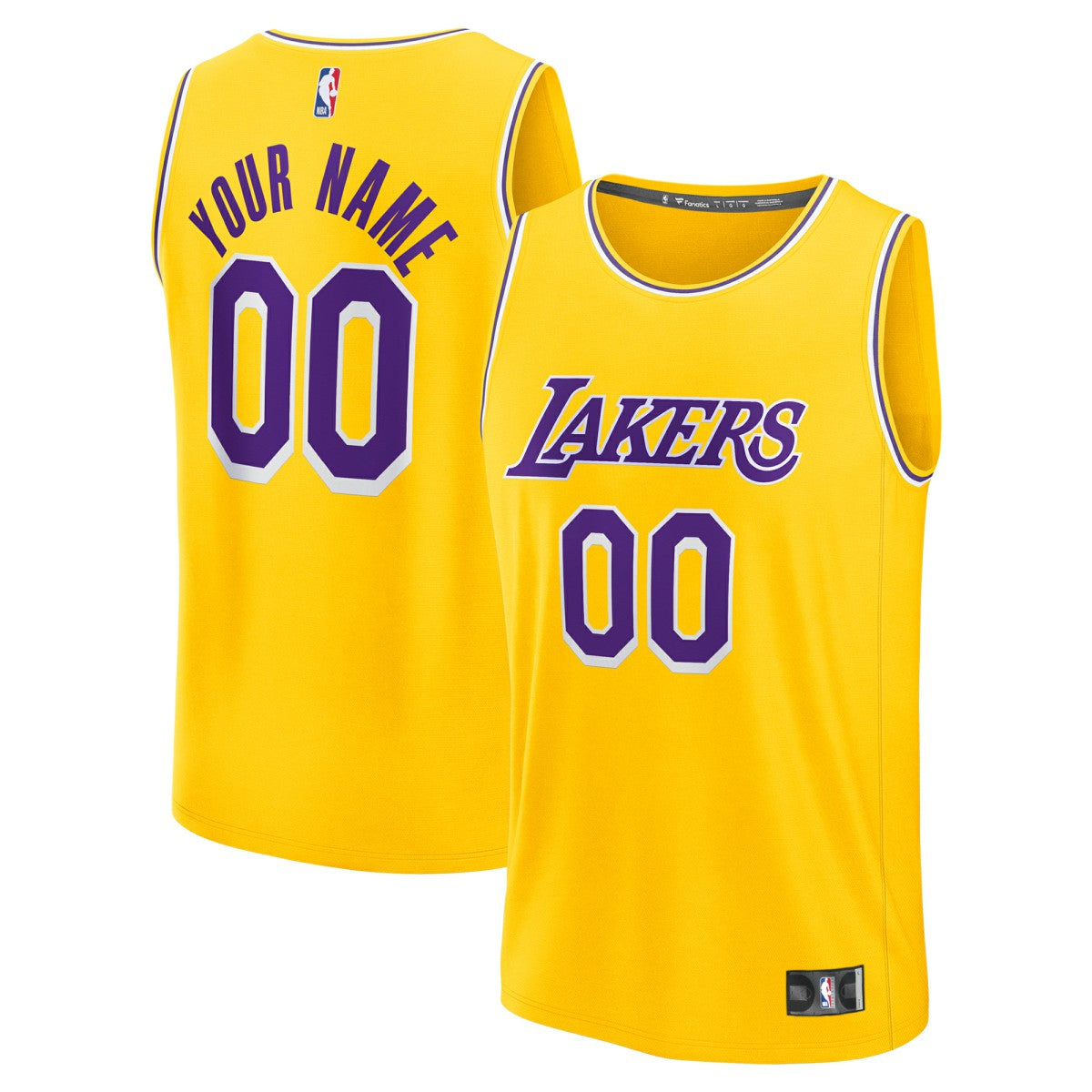 NBA Los Angeles Lakers Youth Custom Fastbreak Jersey