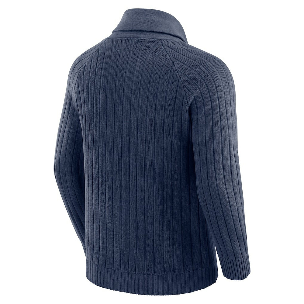 J. Palmer The Playmaker Cardigan Raglan Sweater - Dallas Cowboys