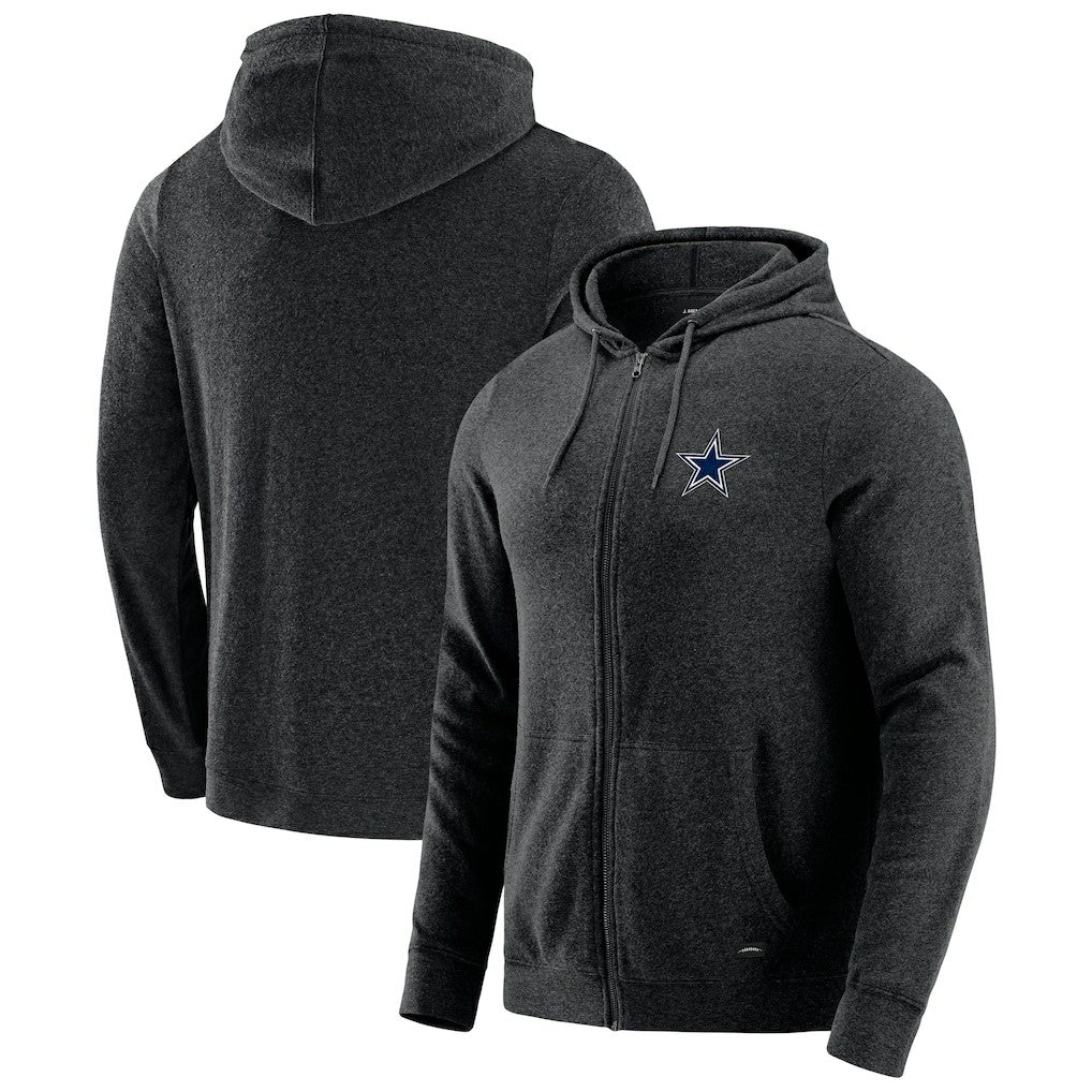 J. Palmer Players Lounge Tri-Blend Full-Zip Hoodie - Dallas Cowboys