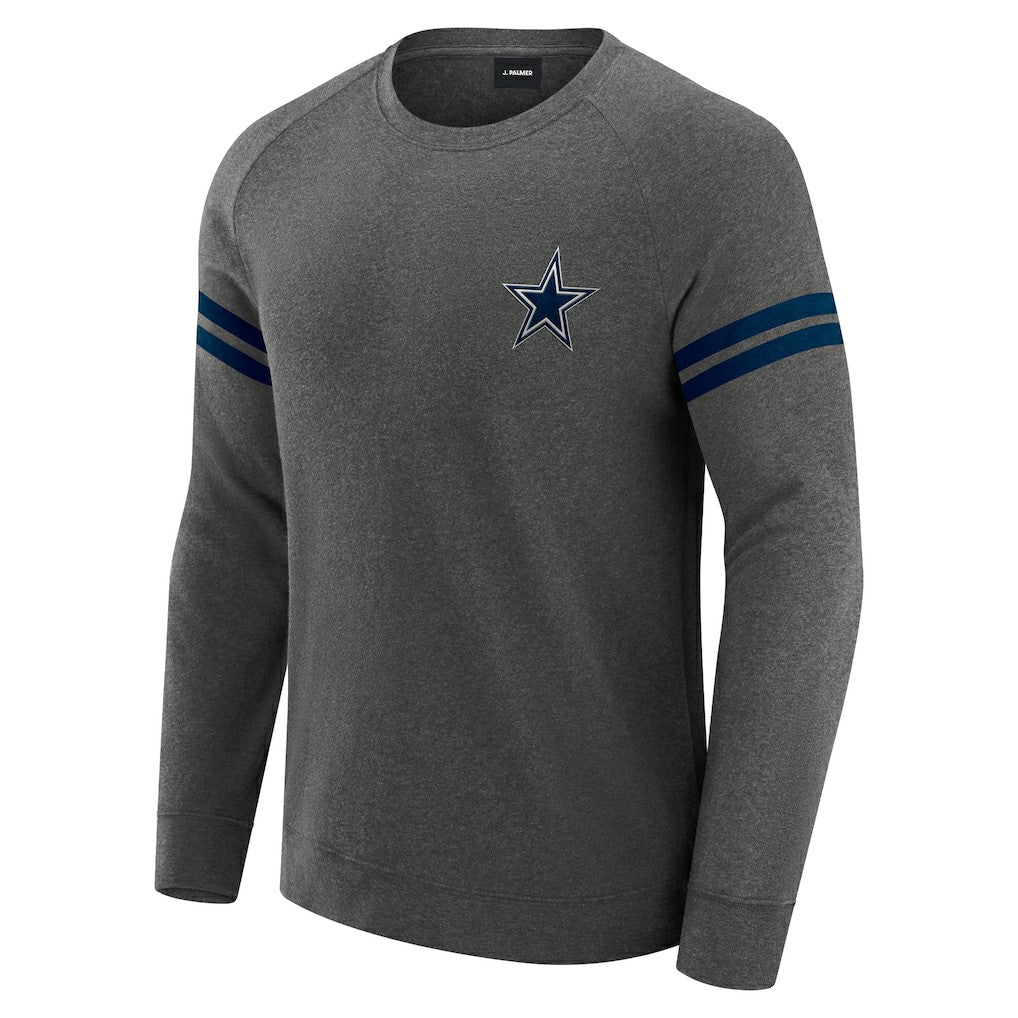J. Palmer Players Lounge Raglan Tri-Blend Sweatshirt - Dallas Cowboys