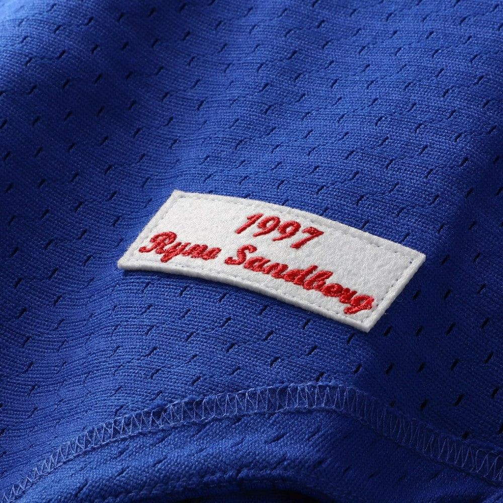MLB Ryne Sandberg Chicago Cubs Mitchell & Ness Cooperstown Collection 1997 Mesh Batting Practice Button-Up Jersey