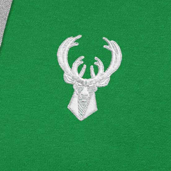 NBA Milwaukee Bucks Antigua St. Patrick's Day Victory Raglan Pullover Hoodie