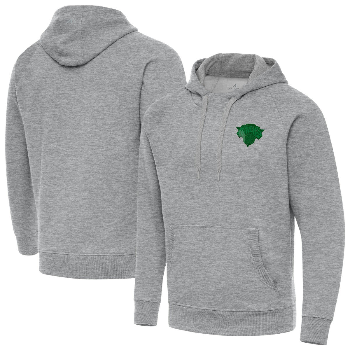 NBA New York Knicks Antigua St. Patrick's Day Victory Raglan Pullover Hoodie