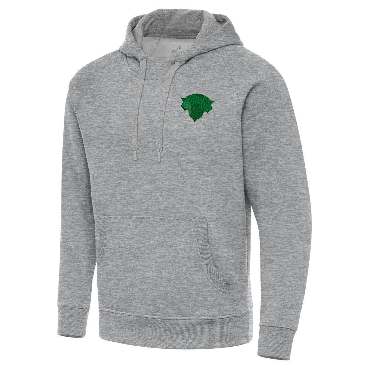NBA New York Knicks Antigua St. Patrick's Day Victory Raglan Pullover Hoodie