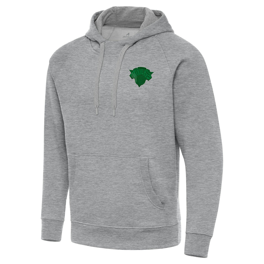 NBA New York Knicks Antigua St. Patrick's Day Victory Raglan Pullover Hoodie