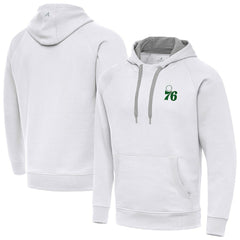 NBA Philadelphia 76ers Antigua St. Patrick's Day Victory Raglan Pullover Hoodie