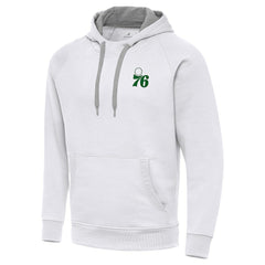NBA Philadelphia 76ers Antigua St. Patrick's Day Victory Raglan Pullover Hoodie