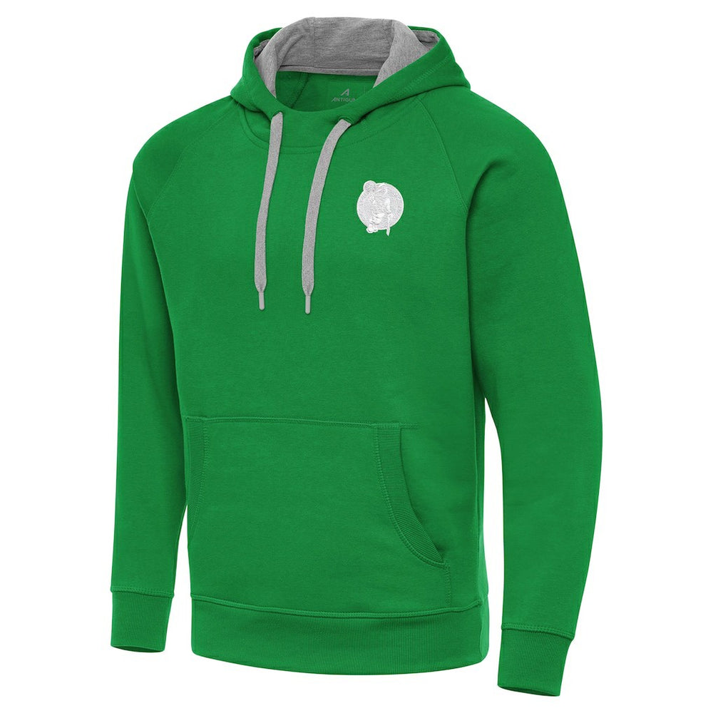 NBA Boston Celtics Antigua St. Patrick's Day Victory Raglan Pullover Hoodie