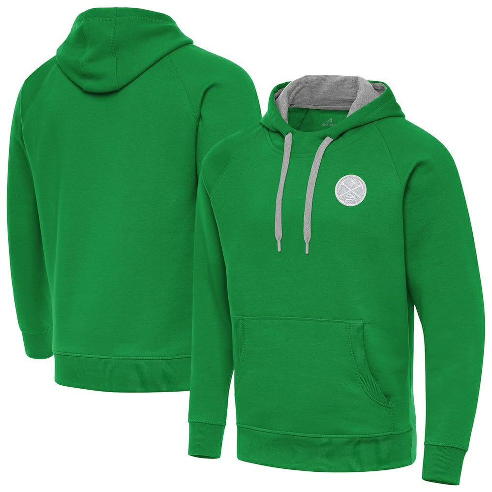 NBA Denver Nuggets Antigua St. Patrick's Day Victory Raglan Pullover Hoodie sale