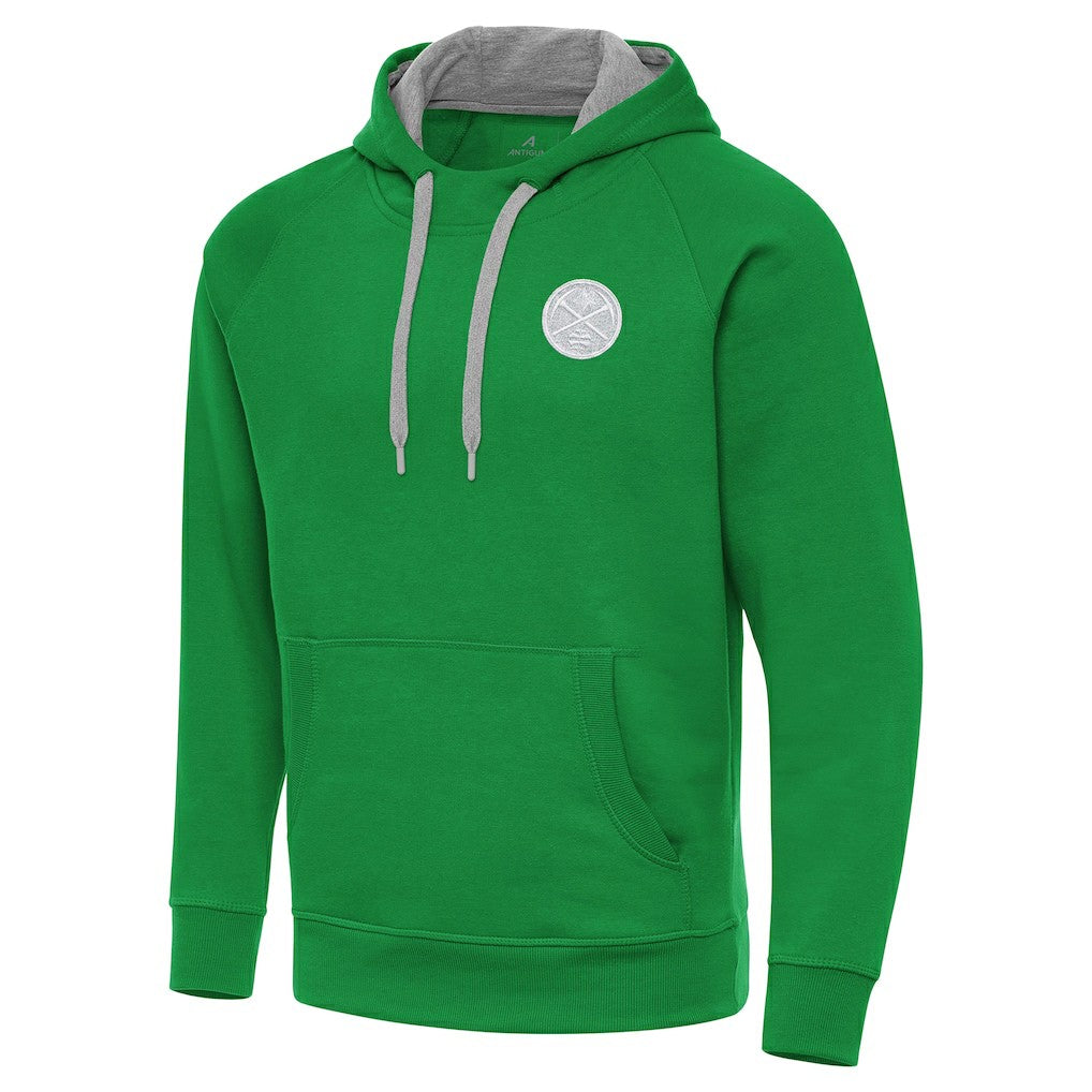 NBA Denver Nuggets Antigua St. Patrick's Day Victory Raglan Pullover Hoodie sale