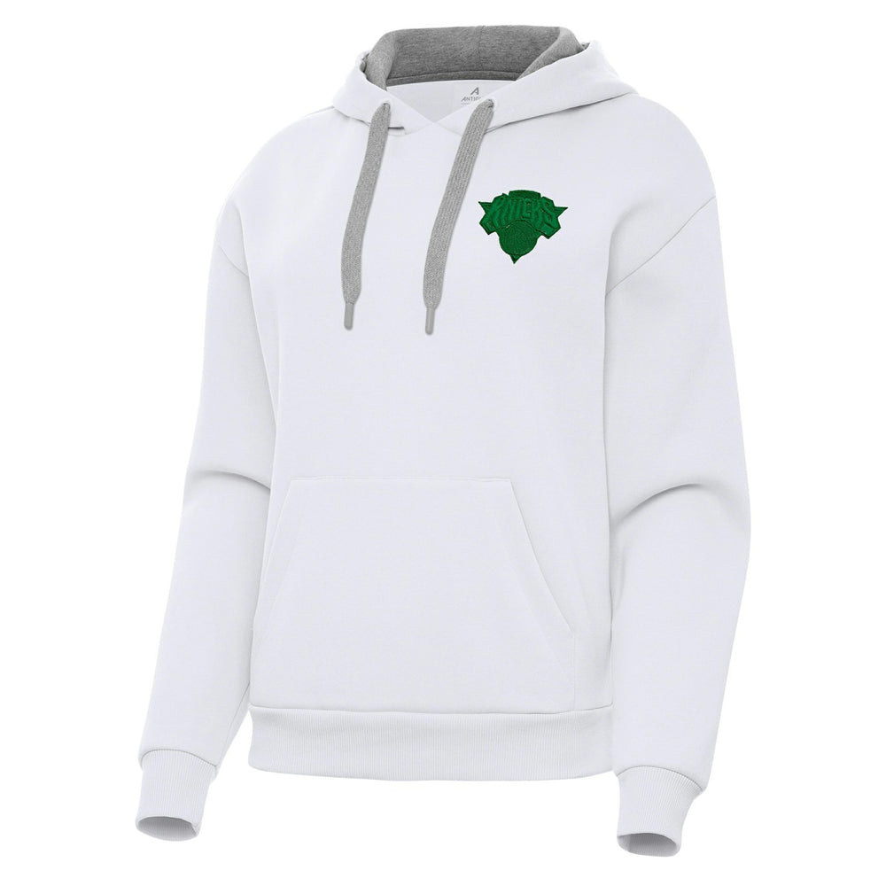 NBA New York Knicks Antigua Women's St. Patrick's Day Victory Pullover Hoodie