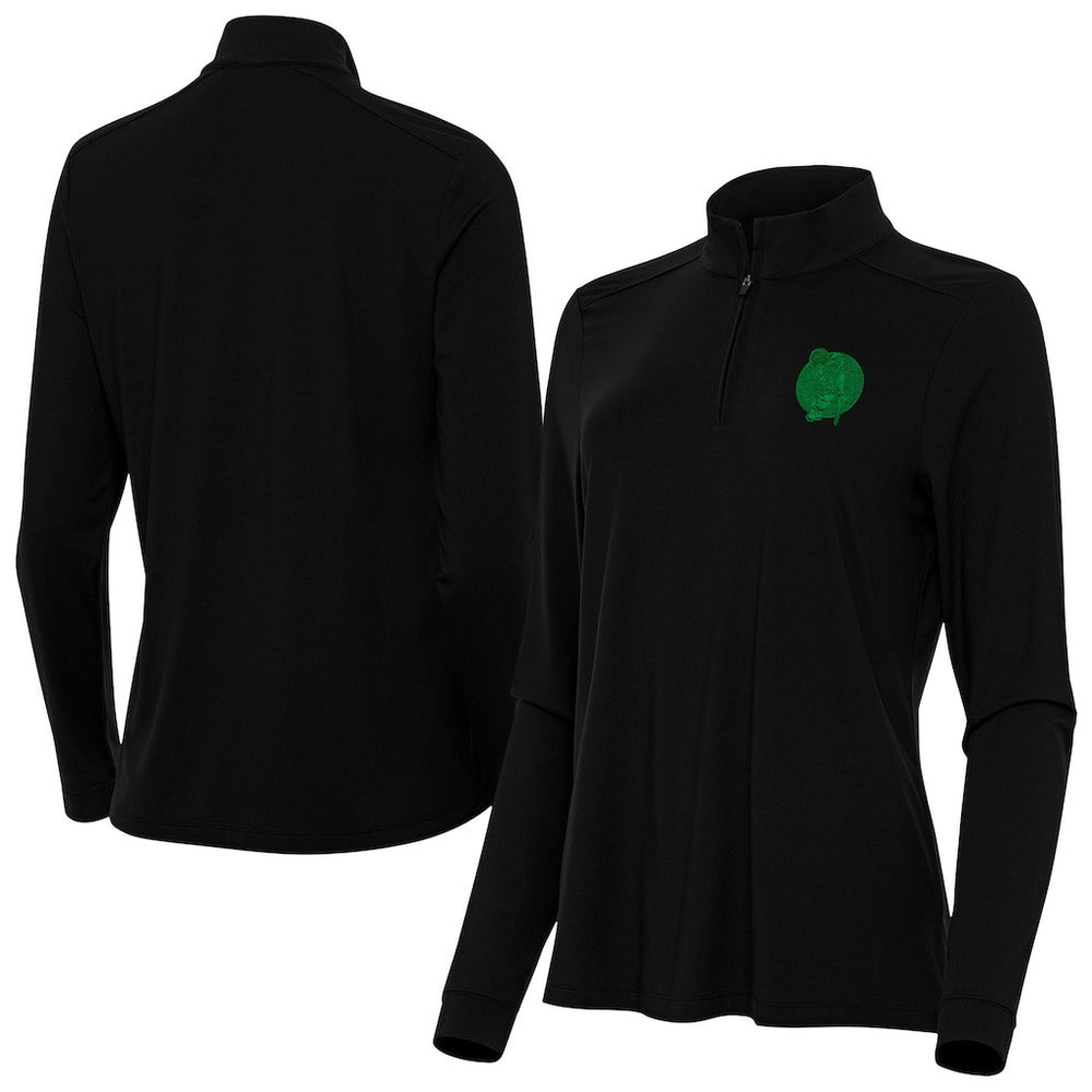 NBA Boston Celtics Antigua Women's St. Patrick's Day Intent Quarter-Zip Top