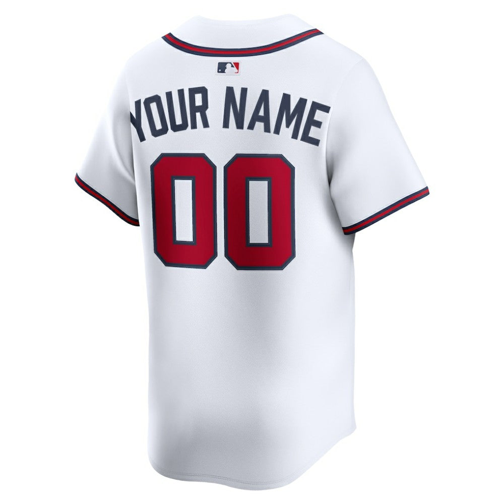 MLB Atlanta Braves Nike Home Limited Custom Jersey