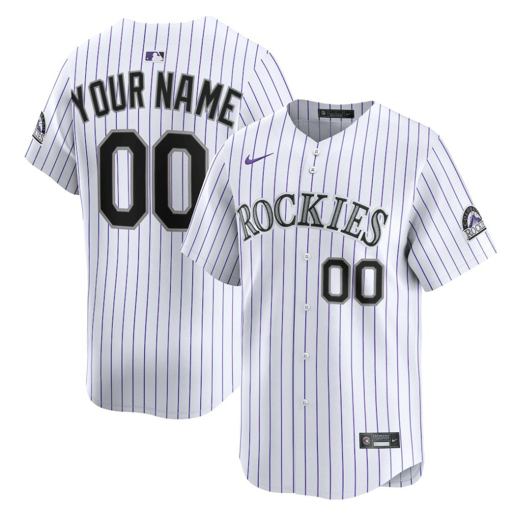 MLB Colorado Rockies Nike Home Limited Custom Jersey