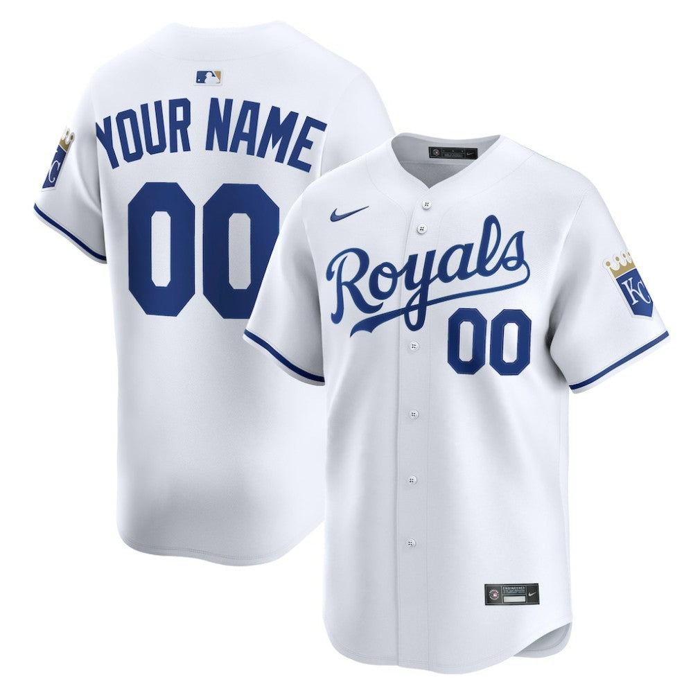 MLB Kansas City Royals Nike Home Limited Custom Jersey