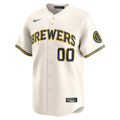 MLB Milwaukee Brewers Nike Home Limited Custom Jersey