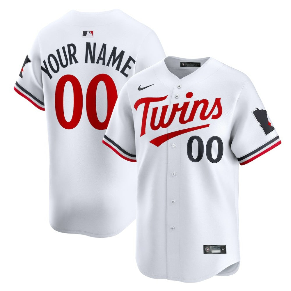 MLB Minnesota Twins Nike Home Limited Custom Jersey