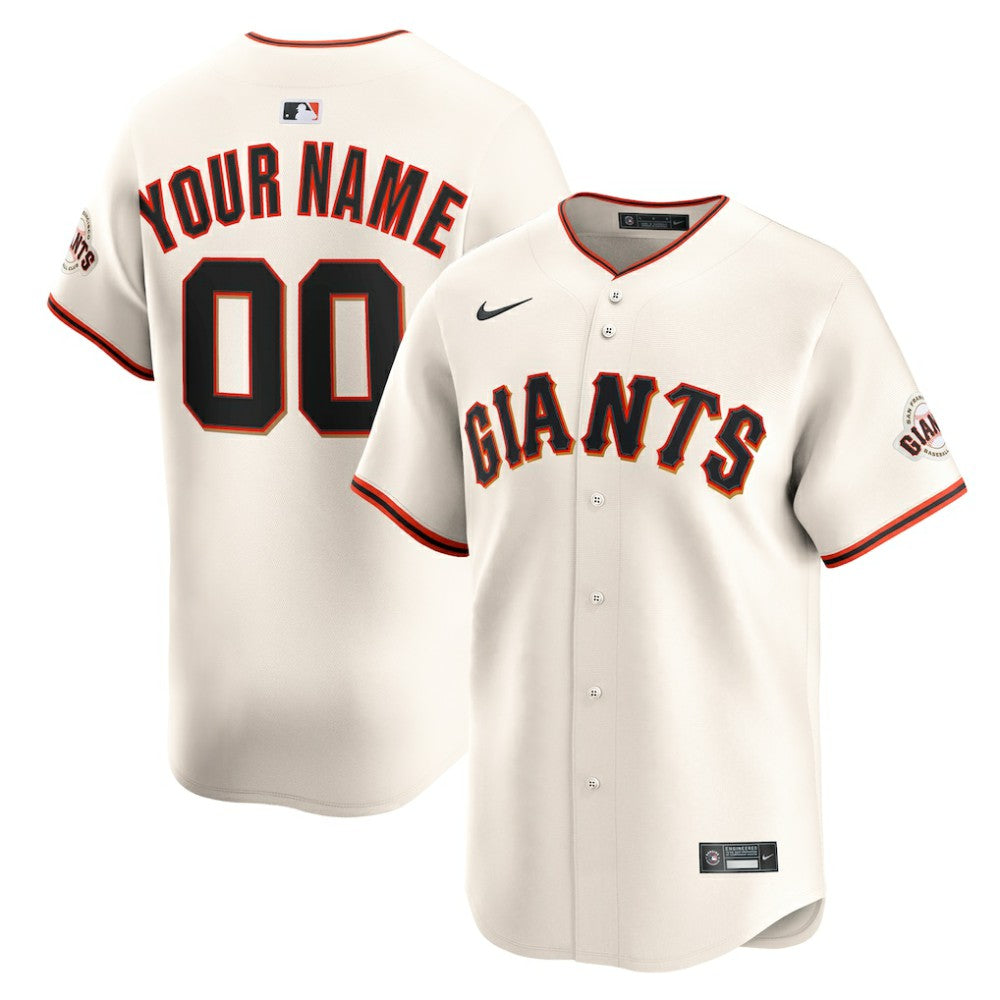 MLB San Francisco Giants Nike Home Limited Custom Jersey