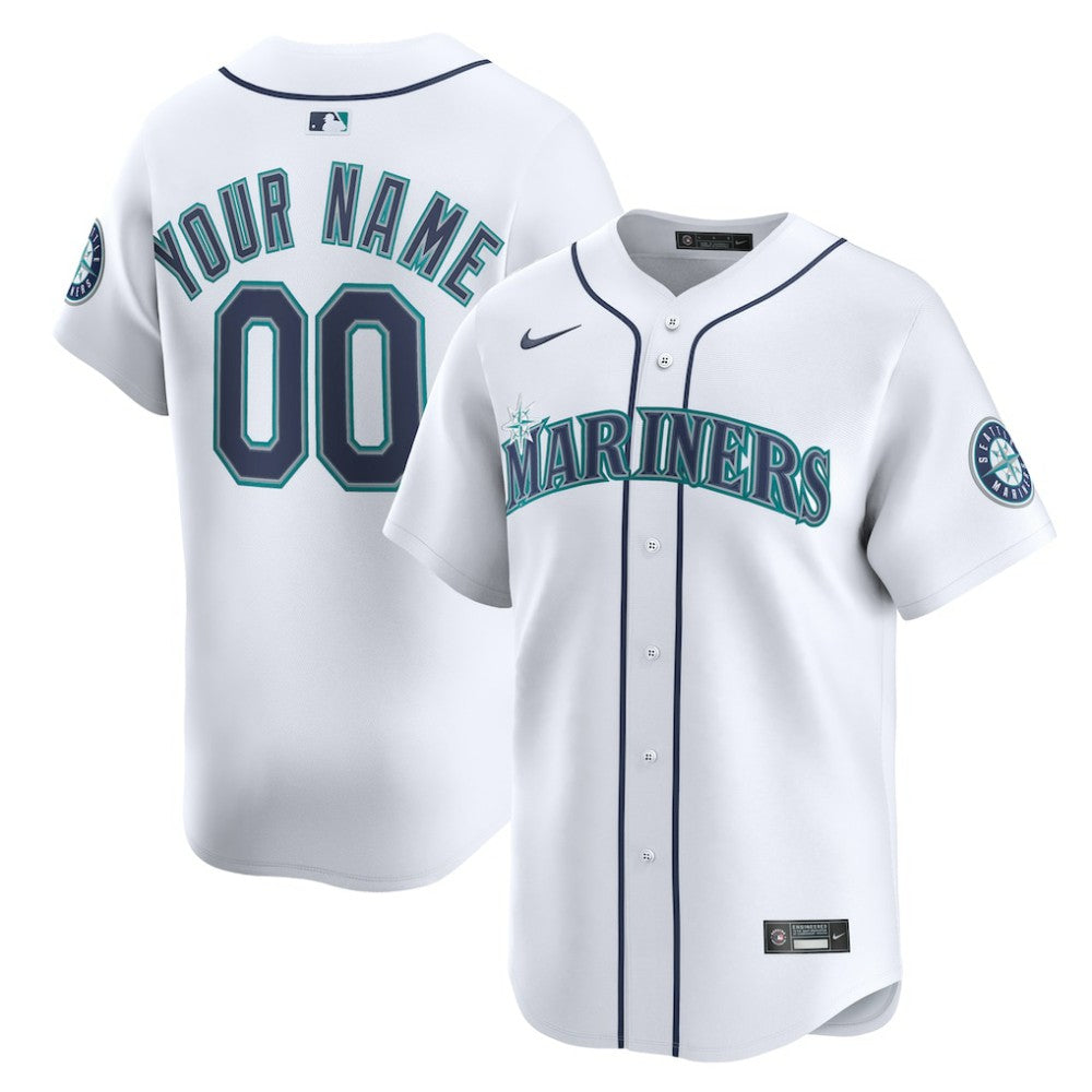 MLB Seattle Mariners Nike Home Limited Custom Jersey