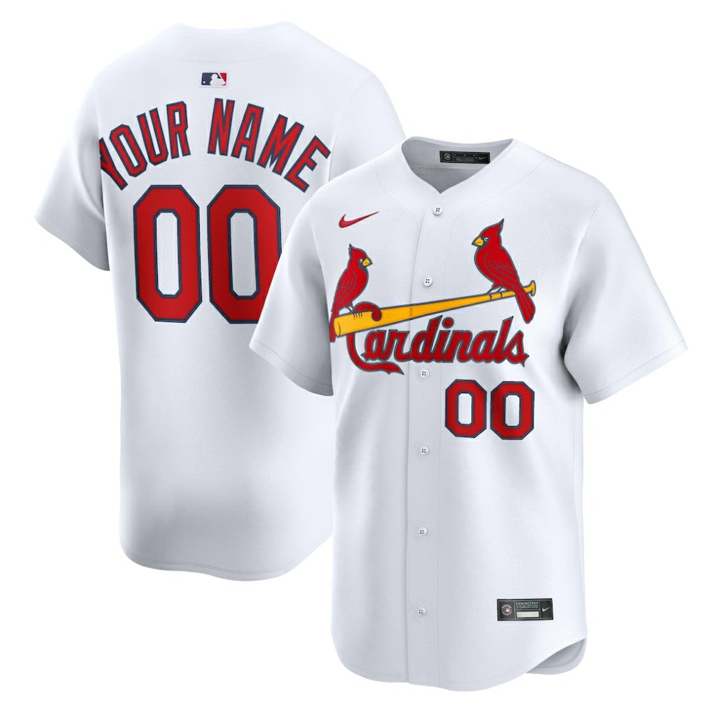 MLB St. Louis Cardinals Nike Home Limited Custom Jersey