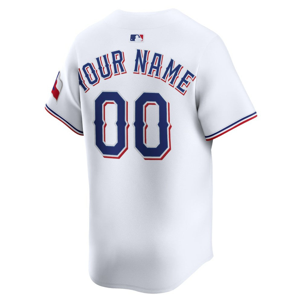 MLB Texas Rangers Nike Home Limited Custom Jersey