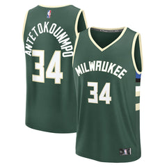 NBA Giannis Antetokounmpo Milwaukee Bucks Fast Break Replica Player Jersey
