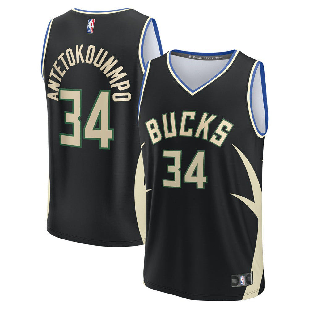 NBA Giannis Antetokounmpo Milwaukee Bucks Fast Break Replica Player Jersey