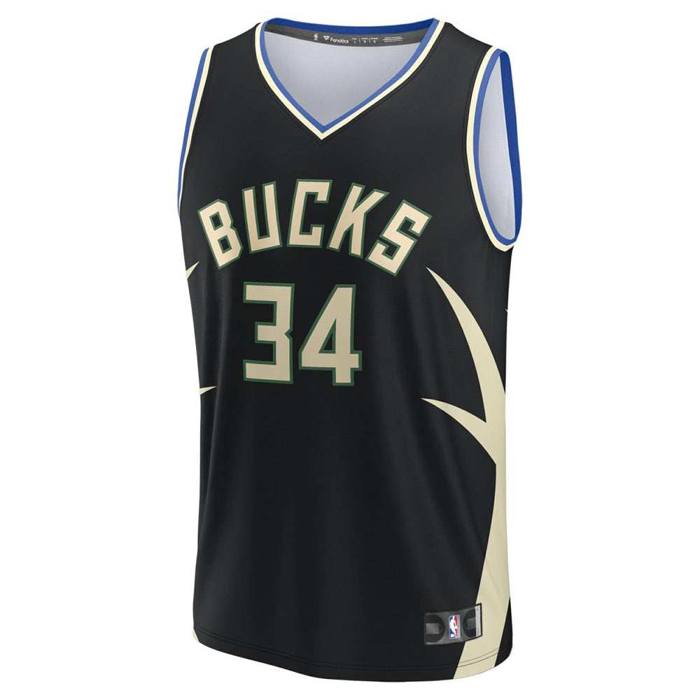 NBA Giannis Antetokounmpo Milwaukee Bucks Fast Break Replica Player Jersey