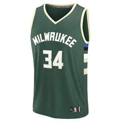 NBA Giannis Antetokounmpo Milwaukee Bucks Youth Fast Break Replica Player Jersey