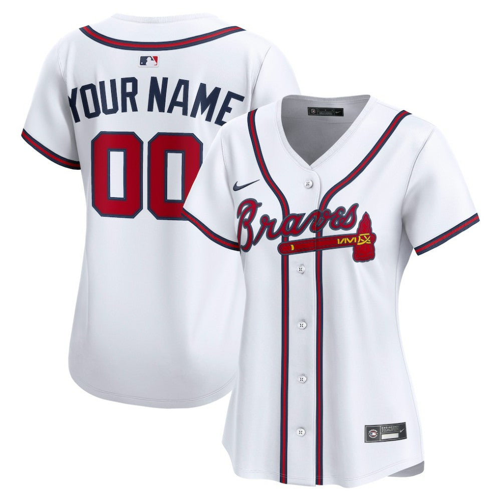 MLB Atlanta Braves Nike Women's Home Limited Custom Jersey